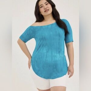 NWT Torrid Soft Short Sleeve Tunic Tee Women’s Size 3X Blue